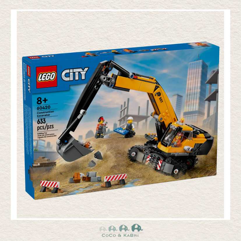 LEGO® Yellow Construction Excavator, CoCo & KaBri Children's Boutique