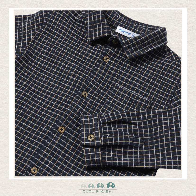 Mayoral Baby Boy Jacquard Navy Overshirt, CoCo & KaBri Children's Boutique