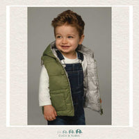 Mayoral Baby Boy Reversible Vest Forest Green, CoCo & KaBri Children's Boutique