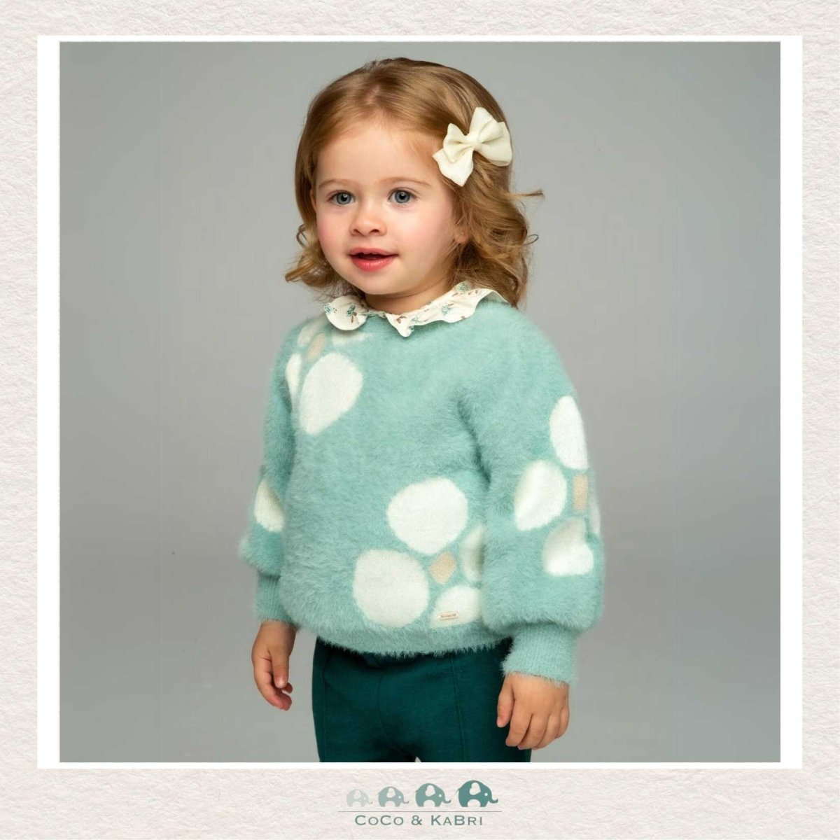 Mayoral Baby Girl Jade Floral Sweater, CoCo & KaBri Children's Boutique