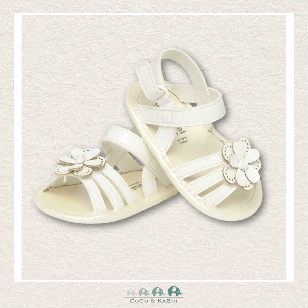 Mayoral Baby Girl White Sandals (A5), CoCo & KaBri Children's Boutique