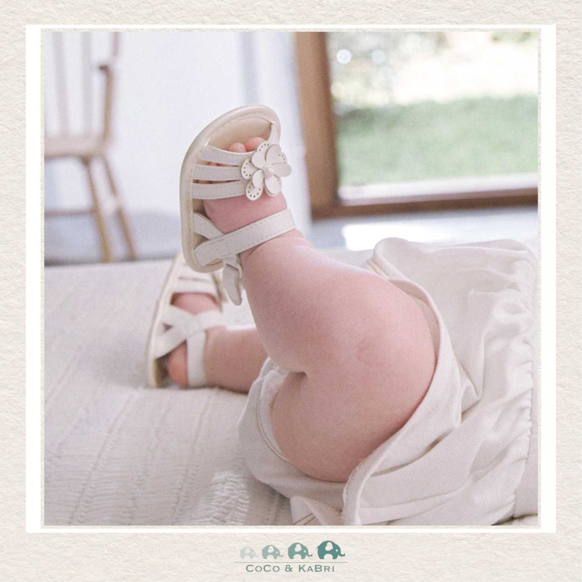 Mayoral Baby Girl White Sandals (A5), CoCo & KaBri Children's Boutique