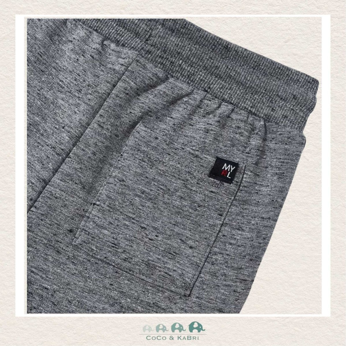 Mayoral Basic Cuffed Fleece Trousers - Anchor Gray, CoCo & KaBri Children's Boutique