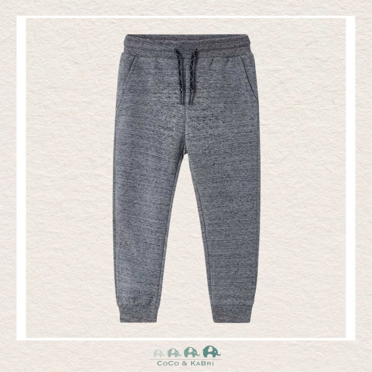 Mayoral Basic Cuffed Fleece Trousers - Anchor Gray, CoCo & KaBri Children's Boutique