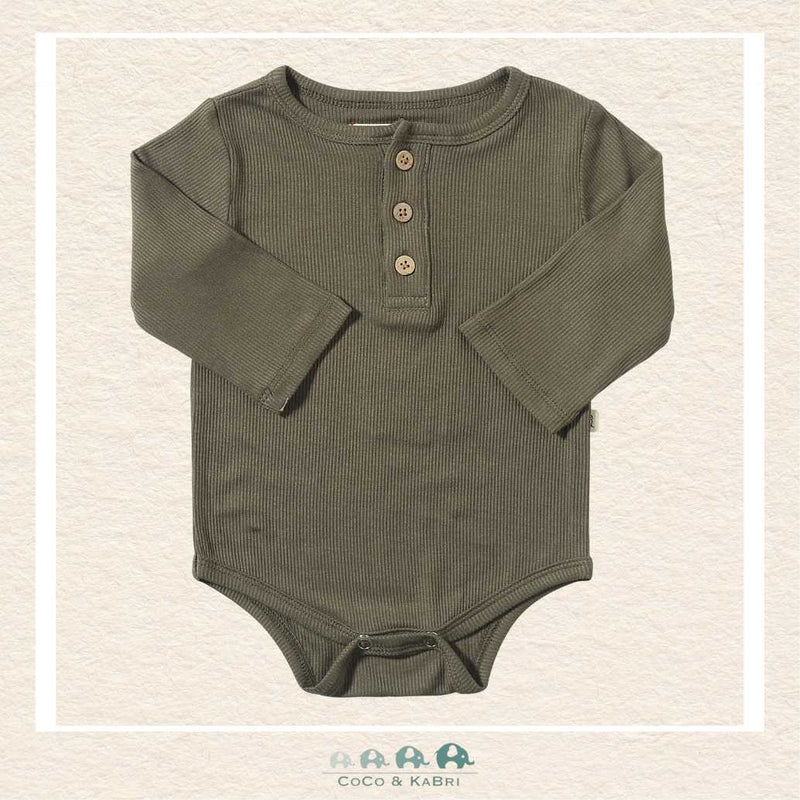 Me & Henry: Baby Boy Aynor Rib Diaper Shirt - Green, CoCo & KaBri Children's Boutique