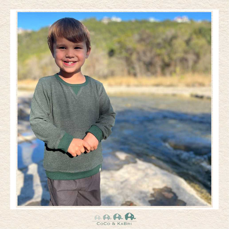 Me & Henry: Tarquin Green Sweatshirt, CoCo & KaBri Children's Boutique