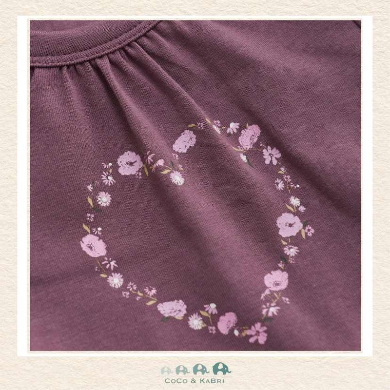 Minymo: Baby Girl Plum Diaper Shirt, CoCo & KaBri Children's Boutique