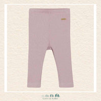 Minymo Baby Girl Ribbed Pink Leggings, CoCo & KaBri Children's Boutique