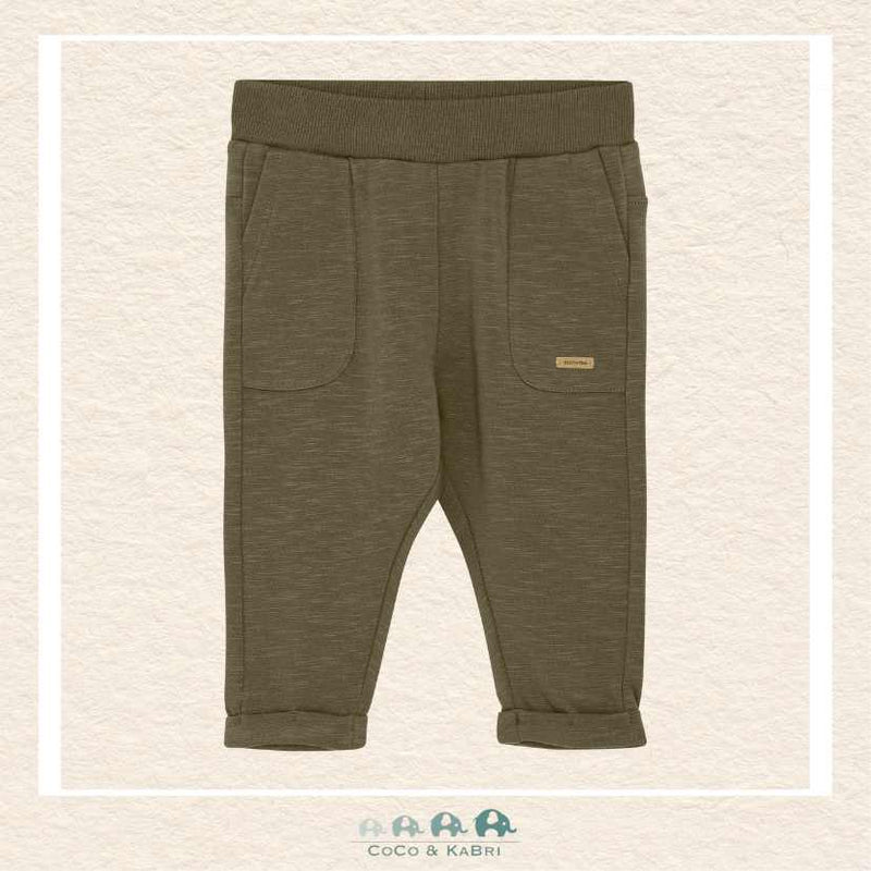 Minymo: Baby Sweat Pants - Olive Green, CoCo & KaBri Children's Boutique