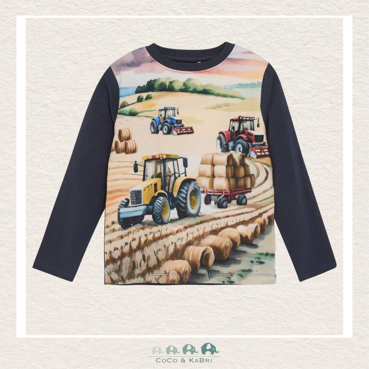 Minymo Tractor Shirt - Blue Nights, CoCo & KaBri Children's Boutique