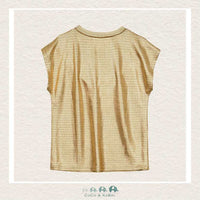 Molly Bracken Girls: Gold Short Sleeve Shirt, CoCo & KaBri Children's Boutique