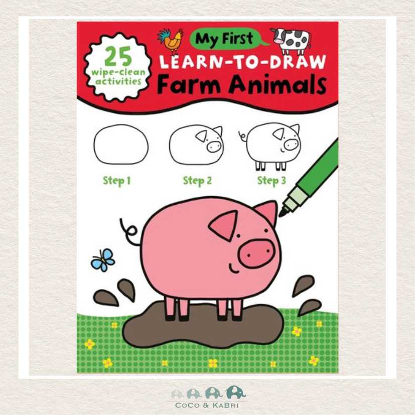 My First Learn - To - Draw: Farm Animals, CoCo & KaBri Children's Boutique