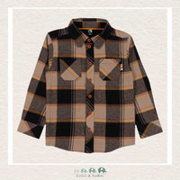 Nano Boys Beige Plaid Shirt, CoCo & KaBri Children's Boutique