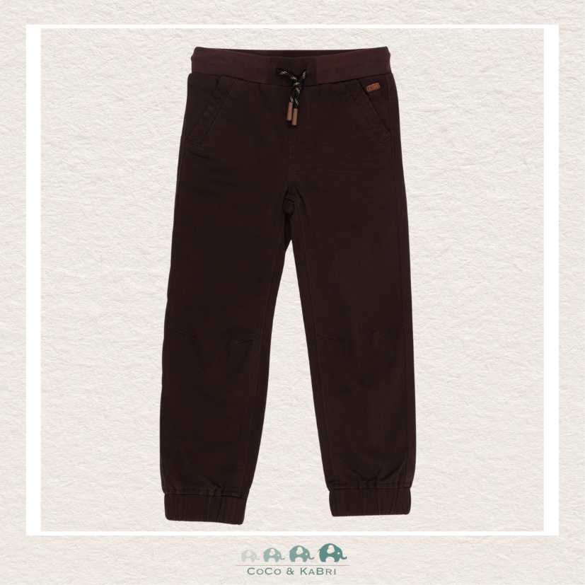 Nano Brown Jogger Pants, CoCo & KaBri Children's Boutique