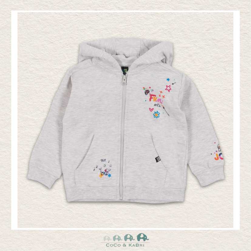 Nano: Zip Hoodie Ivory Mix, CoCo & KaBri Children's Boutique