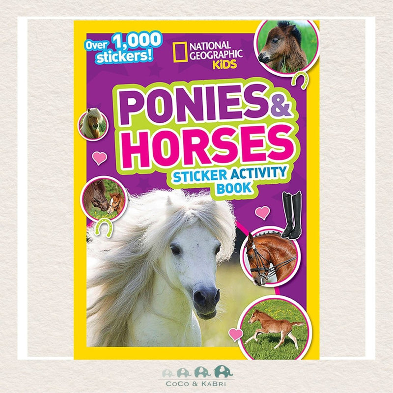 National Geographic Kids Ponies and Horses Sticker Activity Book, CoCo & KaBri Children's Boutique