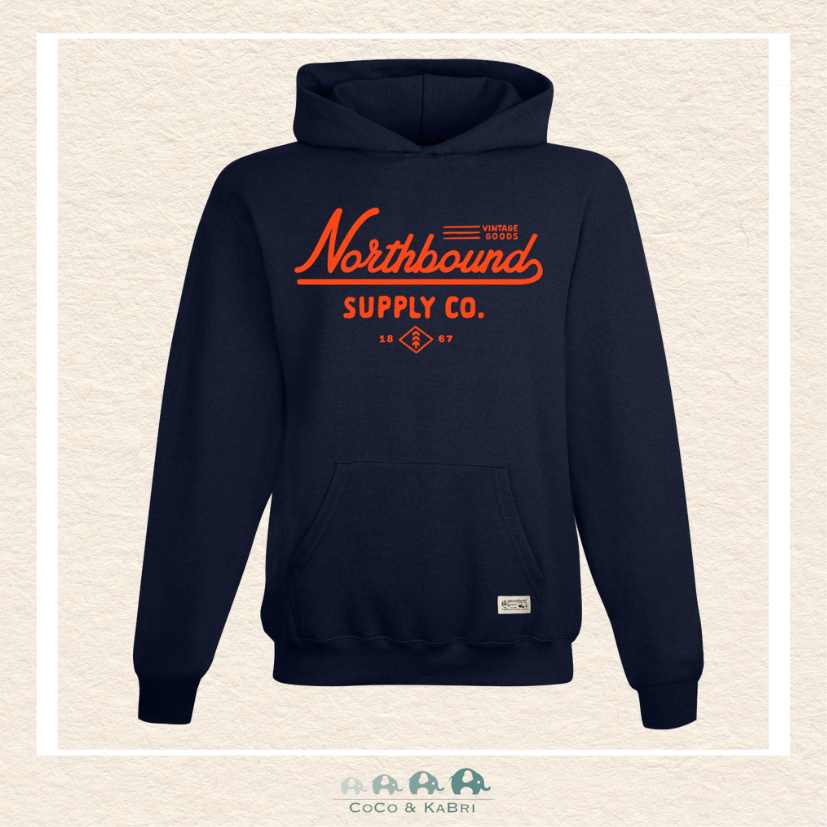 Northbound Supply Co: Puff Script Pullover Hoodie, CoCo & KaBri Children's Boutique