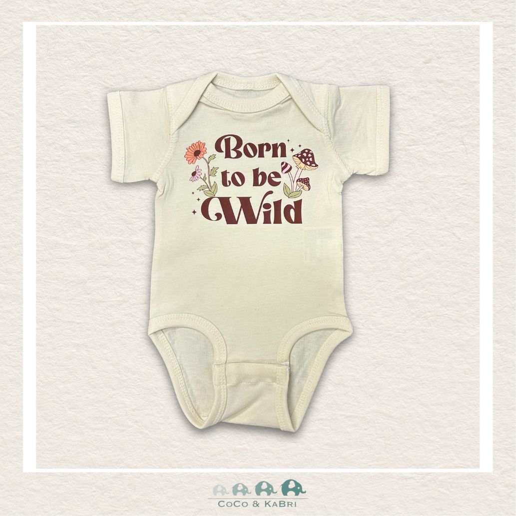 "The Alex" Natural Color Jersey Diaper Shirt - Born To Be Wild, CoCo & KaBri Children's Boutique