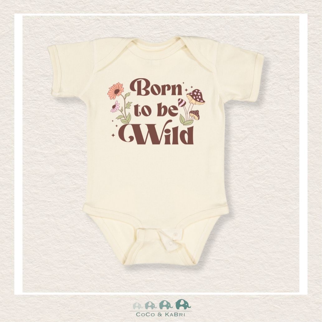 "The Alex" Natural Color Jersey Diaper Shirt - Born To Be Wild, CoCo & KaBri Children's Boutique