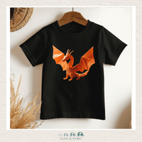 "The Jordan" Toddler Black Tee - Red Dragon, CoCo & KaBri Children's Boutique