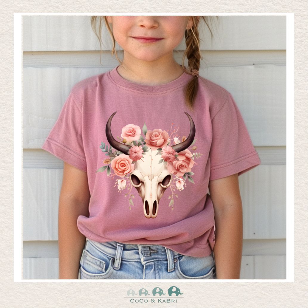 "The Jordan" - Toddler Mauve Tee - Skull, CoCo & KaBri Children's Boutique