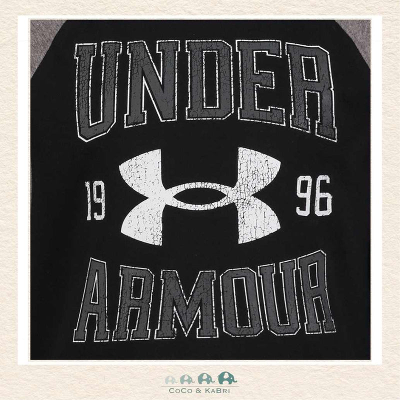 Under Armour: Boys' Long Sleeve Tshirt - Raglan Black, CoCo & KaBri Children's Boutique