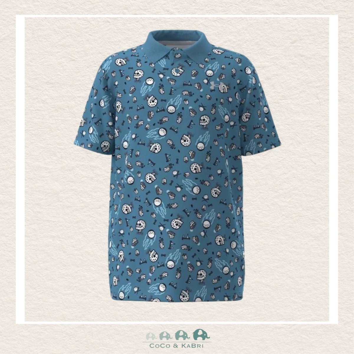 Under Armour Boy's Matchplay Printed Polo - Ether Blue, CoCo & KaBri Children's Boutique