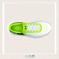 Under Armour: BPS Rogue 5 AL White/Hyper Green (Z - 10), CoCo & KaBri Children's Boutique