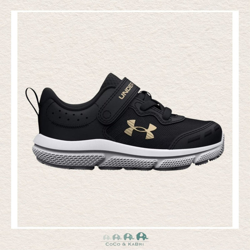 Under Armour: Girls' Infant Assert 10 AC Running Shoes - Black (Y3 - 191), CoCo & KaBri Children's Boutique