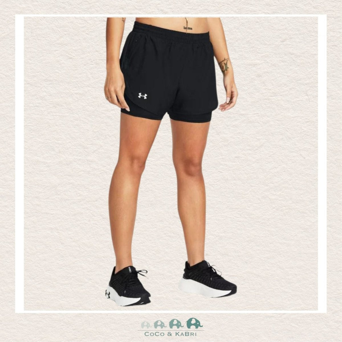 Under Armour Women's Fly-By 2-in-1 Shorts Black, CoCo & KaBri Children's Boutique