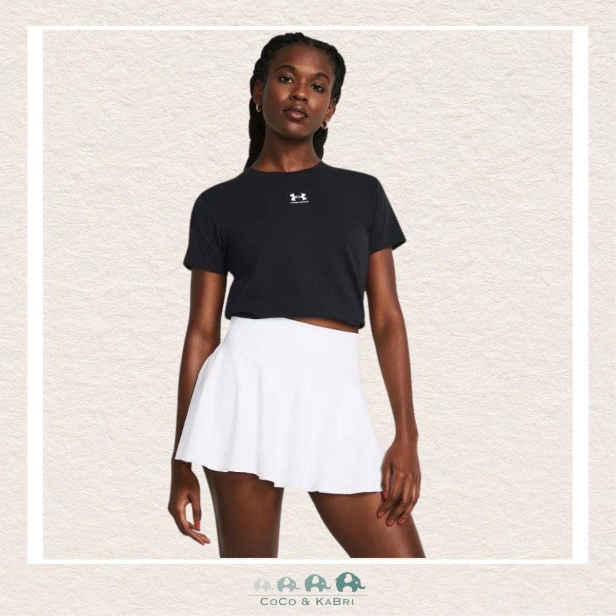 Under Armour: Women's Rival Core Short Sleeve Black, CoCo & KaBri Children's Boutique