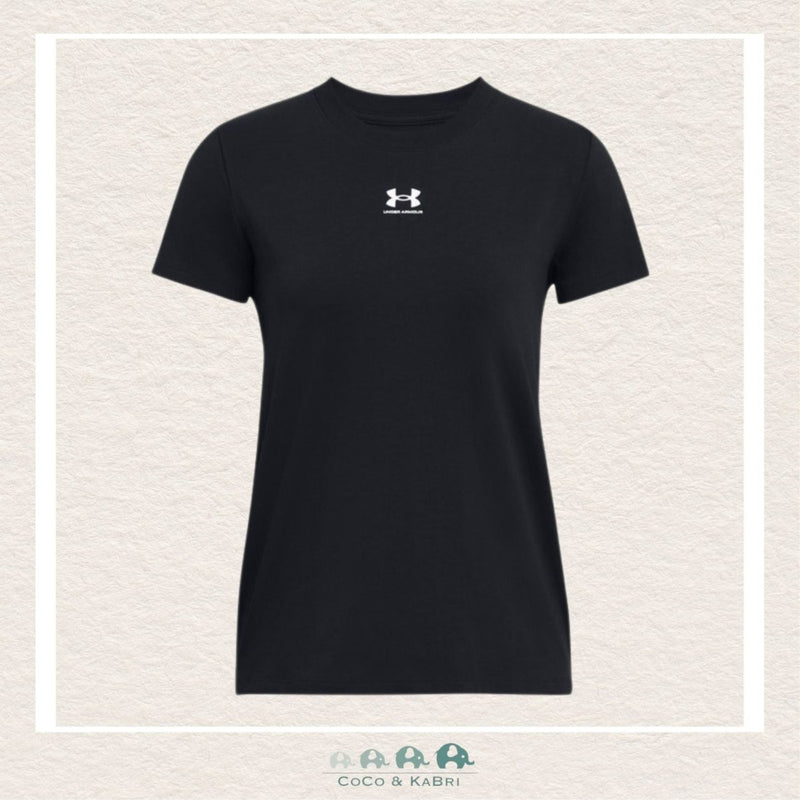 Under Armour: Women's Rival Core Short Sleeve Black, CoCo & KaBri Children's Boutique