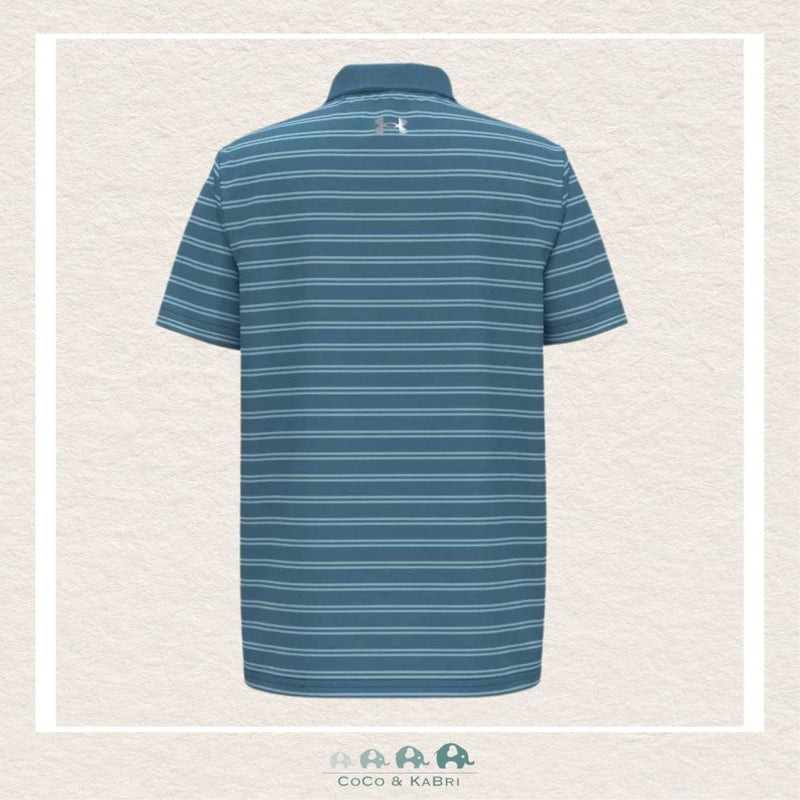 Under Armour Youth Boy's Matchplay Stripe Polo - Ether Blue, CoCo & KaBri Children's Boutique