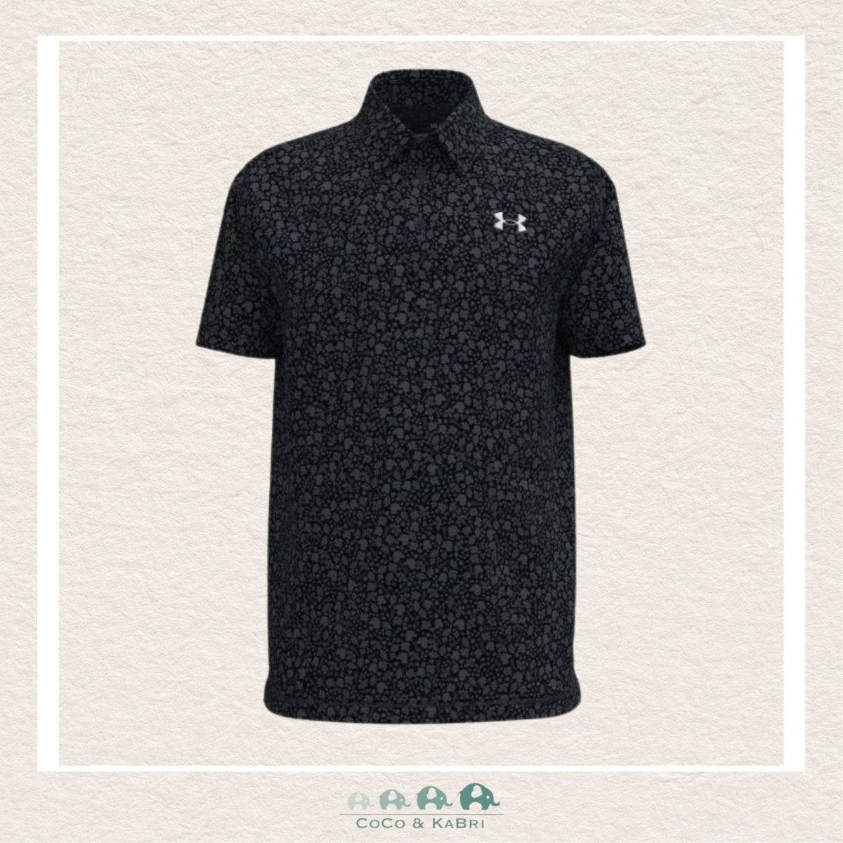 Under Armour Youth Boy's Playoff Printed Polo - Midnight Navy, CoCo & KaBri Children's Boutique