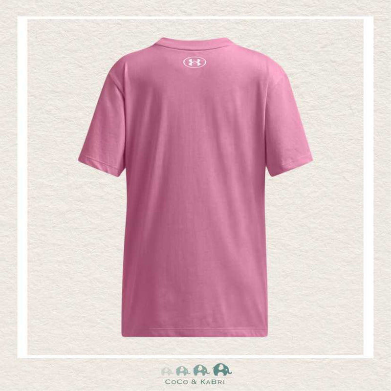 Under Armour Youth Girls Logo Tee - Pink Dawn, CoCo & KaBri Children's Boutique