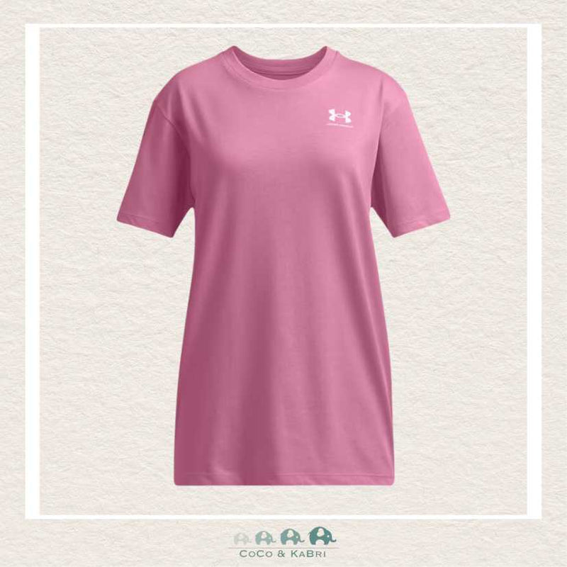 Under Armour Youth Girls Logo Tee - Pink Dawn, CoCo & KaBri Children's Boutique