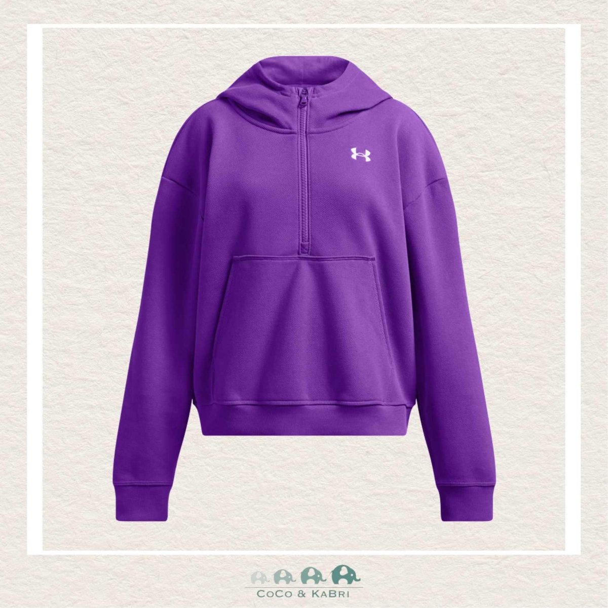 Under Armour Youth Girls Rival Fleece 1/2 Zip - Purple, CoCo & KaBri Children's Boutique