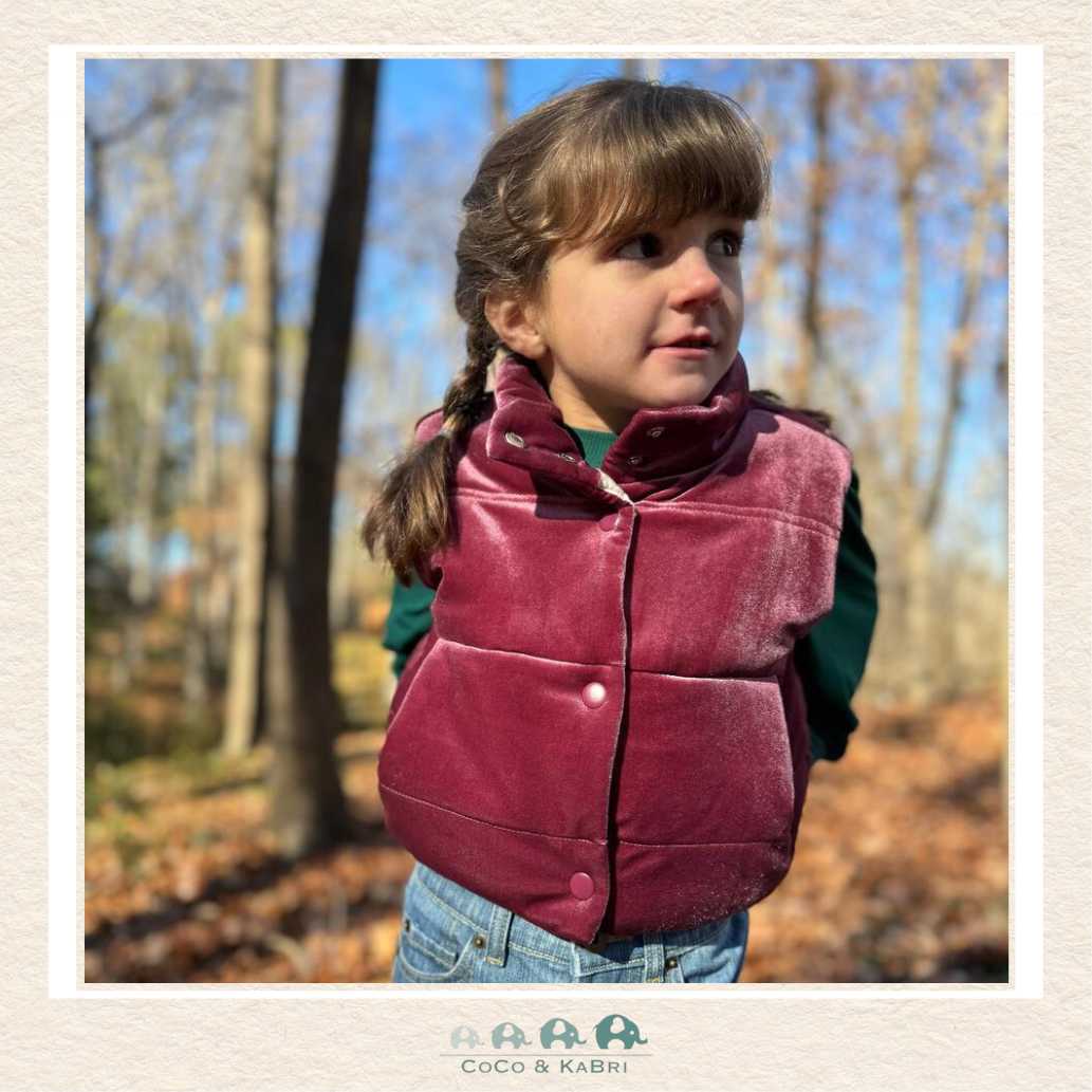 Vignette Cranberry Parker Vest, CoCo & KaBri Children's Boutique