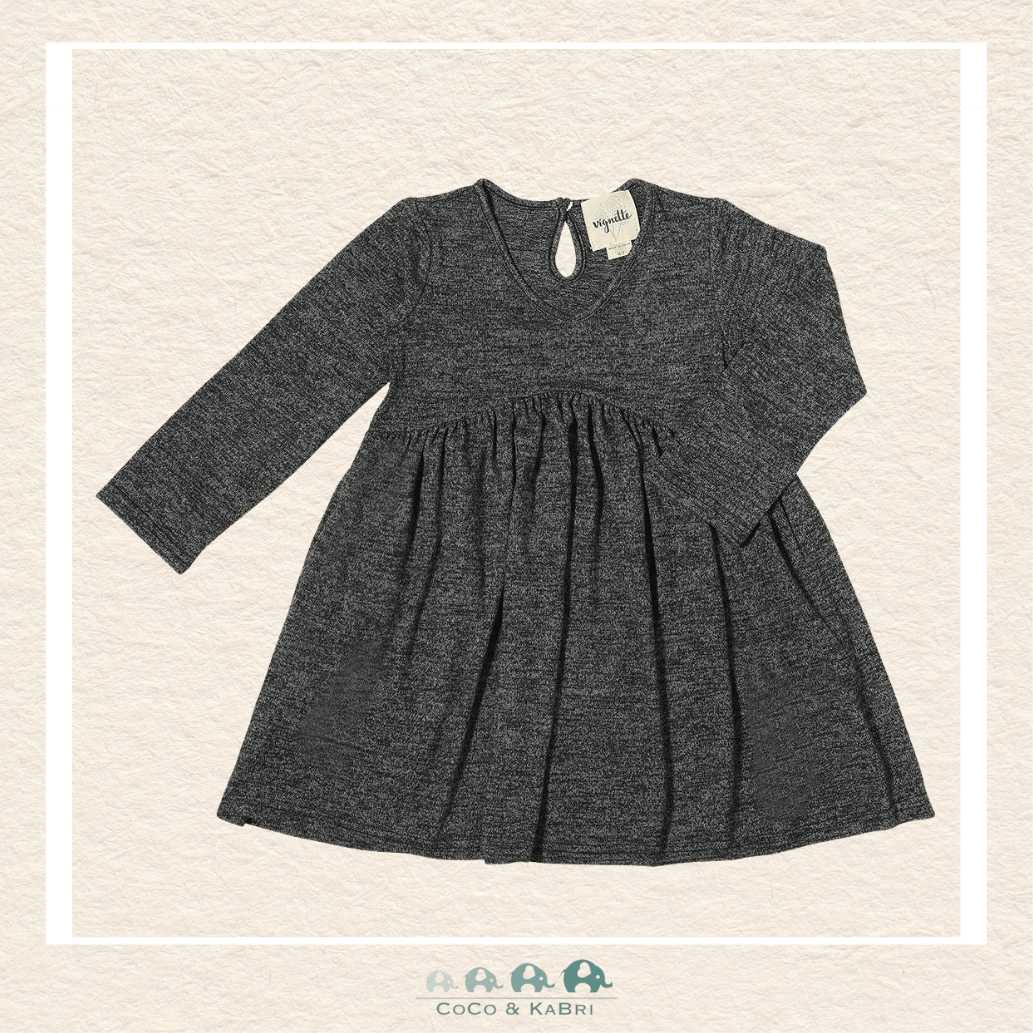 Vignette Heathered Charcoal Winnie Dress, CoCo & KaBri Children's Boutique