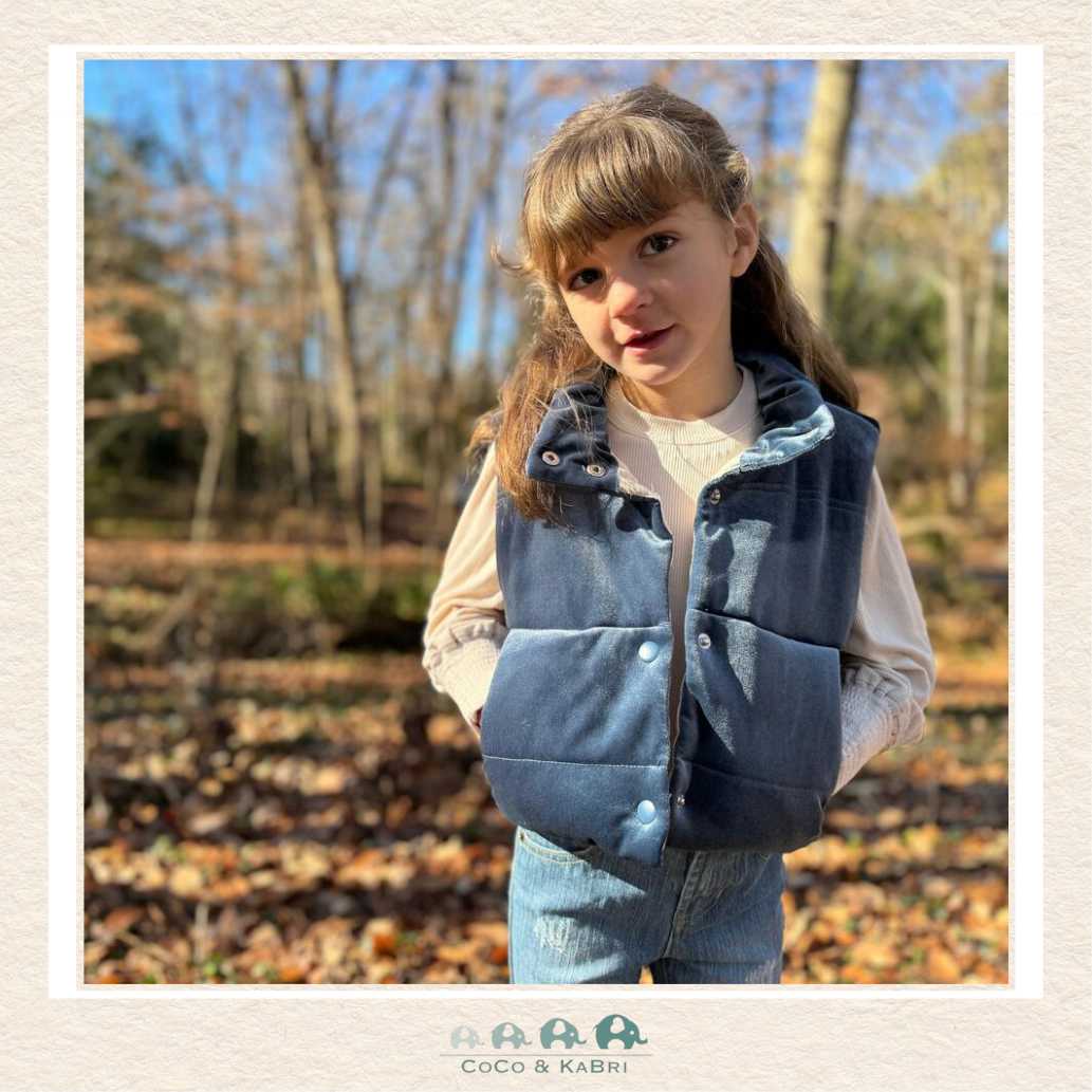 Vignette Teal Parker Vest, CoCo & KaBri Children's Boutique