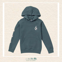 Volcom : Little Boys Iconic Stone Hoodie - Dark Slate, CoCo & KaBri Children's Boutique